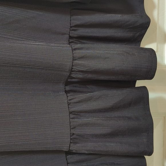 Apt. 9 Women's Black 3/4 Sleeve Roll-Tab Peplum Blouse Size XL - Picture 6 of 10